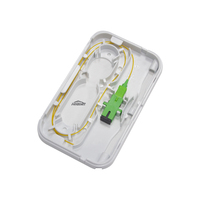 Panneau de prise de terminaison FTTH compact à 1 noyau pour adaptateur SC/LC