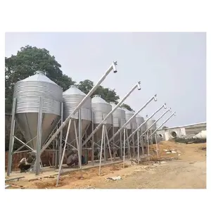Good quality husbandry feed silo broiler chicken feed silo for poultry farms feeding system