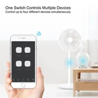 Module d'interrupteur intelligent WiFi Tuya 12V/24V/220V RF 433MHz, contrôle à distance des appareils, relais 4 canaux, contrôle par application Alexa Google Home