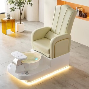 Sillón de Pedicura Multifuncional para Salón de Uñas, Ajustable, Reclinable, con Spa para Pies y Masaje - Product Image 1