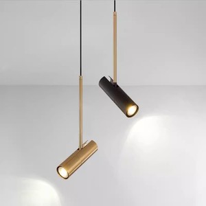 <span class=keywords><strong>Lampadario</strong></span> a sospensione LED in ferro dorato, stile scandinavo semplice e moderno, di lusso, con faretto orientabile, per comodino e soggiorno, piccolo, stile Normcore - Product Image 2