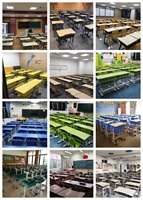 Vente en gros d'usine bureau d'école mobilier scolaire ensemble bureau et chaise simples chaise de table d'étude pour étudiants