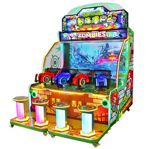 Máquina de jogos de arcade plants vs zombies, máquina de jogo de tiro de água para crianças, preço de fábrica