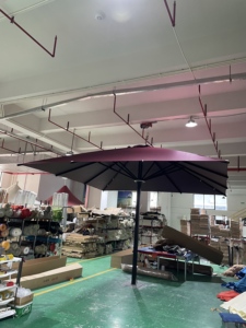 XYD personalizado tamaño grande 4x4m 5x5m 6x6m enorme paraguas al aire libre cerveza café bebida Bar sombrilla telescópica <span class=keywords><strong>Patio</strong></span> paraguas con luces - Product Image 3