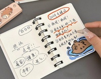 Carnet de notes Kawaii coloré à couverture rigide, agenda mensuel et hebdomadaire, journal, bloc-notes, cadeau, 80 feuilles