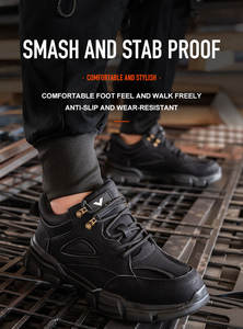 Amazon chaussures <span class=keywords><strong>de</strong></span> sécurité à bout en acier pour hommes chaussures <span class=keywords><strong>de</strong></span> travail confortables anti-chocs et anti-crevaison - Product Image 4