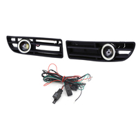 2Pcs Car Front Bumper Grille Driving Fog Lamp White Light Set Clear Lens pour VW JETTA BORA 1998-2005 1J5853665B