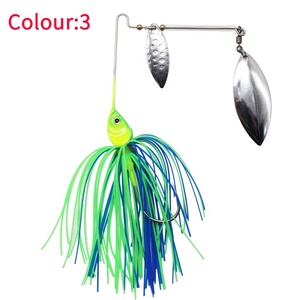 Luya appât 5 couleurs gland <span class=keywords><strong>homme</strong></span> barbu composé paillettes pêche en mer Proboss basse - Product Image 3