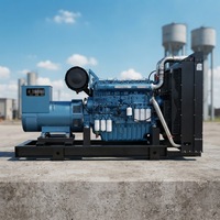 Générateur diesel à châssis ouvert de 500 kW avec moteur Weichai, panneau de commande de démarrage automatique, unité d'alimentation de secours robuste