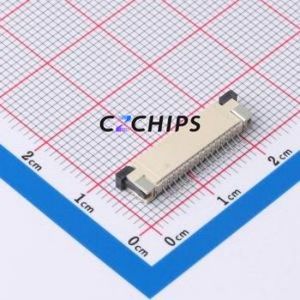 FPC-1.0AS-15PWCR-H25 FFC/FPC Connector SMD,P=1mm,Horizontal Mount Connector Drawer Type Top Contact 15P 1mm - Product Image 2