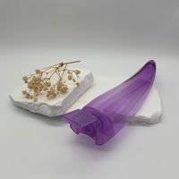 Bouteilles de sérum pour soins de la peau en PET transparent, écologiques, personnalisables, en forme de corne, vides, spécial Aloe Vera, 250 ml, avec bouchon à clapet, vente en gros