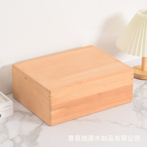 Caja de almacenamiento de cigarros española, caja de cigarros de madera maciza con tapa, paquete para múltiples cigarros, humidor de cigarros de madera de cedro. - Product Image 2