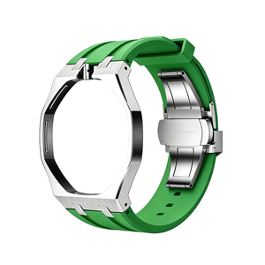 Nuovo Arrivo: Cassa <span class=keywords><strong>in</strong></span> <span class=keywords><strong>Acciaio</strong></span> Inossidabile 2-<span class=keywords><strong>in</strong></span>-1 + Cinturino <span class=keywords><strong>in</strong></span> Silicone per APXSwatch Royal Pop - Product Image 1