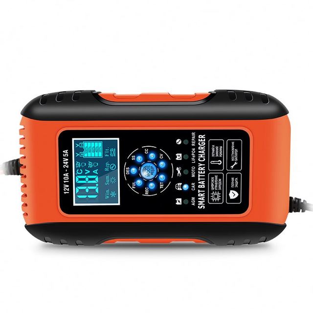 New E-FAST Smart Battery Charger 12v 10a 24v 5a Automatic Car Agm Start Stop Battery Charger for Lifepo4 Lead-acid Battery