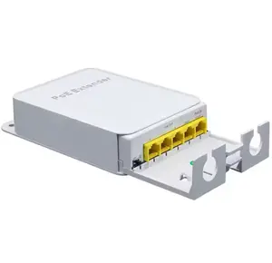 VLAN fonksiyonu duvara montaj tasarımı ile AF/AT protokolünü destekleyen 1000Mbps su geçirmez açık 4 Port Gigabit POE genişletici