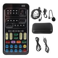 Cambiador de Voz I9, Set Multifuncional Portátil con Tarjeta de Sonido Mini para Grabación, Ideal para Streamers y Computadoras