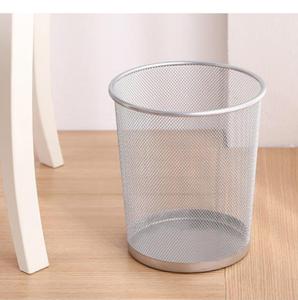 Commercio all'ingrosso nero argento rete metallica bidone della <span class=keywords><strong>spazzatura</strong></span> aperto cesto di stoccaggio per casa ufficio cucina casa ufficio pattumiera <span class=keywords><strong>spazzatura</strong></span> <span class=keywords><strong>spazzatura</strong></span> - Product Image 4