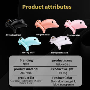 Jaula de castidad de resina, pene masculino a la moda, Bondage, bloqueo de castidad, jaula para pene, antieyaculación, Juguetes sexuales de castidad SM masculinos, venta al por mayor - Product Image 2