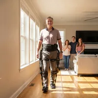 Exosquelette robotique de réadaptation pour adultes, système d'assistance à la marche bionique intelligent pour un soutien de la marche stable
