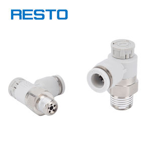 وصلة توصيل هوائية من نوع PTL من RESTO، وصلة قفل بالضغط، وحدة تحكم في السرعة، صمام ضبط الحد الأقصى - Product Image 2
