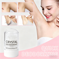Kräuter-Infundiertes Kristall-Deodorant mit Lavendel & Aloe, Sanft & Nicht Reizend, Langanhaltender Achselschutz für Männer & Frauen