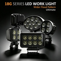 Projecteur LED 4 pouces à faisceau large IP69K 12V 24V, éclairage de travail auxiliaire tout-terrain, éclairage de fossé pour 4x4, camion, VTT, UTV, SUV