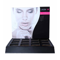 Présentoir de comptoir en carton pour gloss et rouge à lèvres, présentoir pop-up cosmétique PDQ pour comptoir de maquillage
