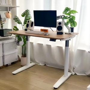 Marco <span class=keywords><strong>de</strong></span> mesa elevadora eléctrica para sentarse y levantarse, escritorio ajustable <span class=keywords><strong>de</strong></span> doble columna con motor único hacia arriba y hacia abajo con escritorio - Product Image 3