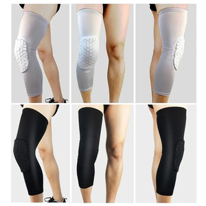 Genouillères de sport antidérapantes et respirantes en mousse alvéolée pour basketball et football, avec soutien et protection des jambes – Vente en gros - Product Image 6
