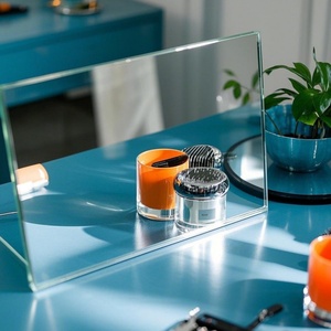 Exquisite Wall Decor: Dark Grey Silver Mirror, Blue & Dark Blue Mirrors, Gold and Bronze Tinted Colored Glass Mirror Panels - Product Image 2