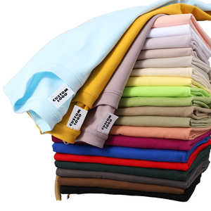 T-shirt unisexe en jersey 100 % coton épais 260 grammes, coupe ample à épaules tombantes, couleur unie, décontracté, manches courtes, personnalisable avec logo ODM - Product Image 4