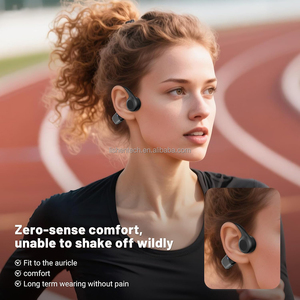 Auriculares de Conducción Ósea con Sonido Estéreo, Auriculares Inalámbricos de Oreja Abierta para Deporte, Experiencia de Escucha Cómoda Sin Auriculares Intrauditivos - Product Image 1