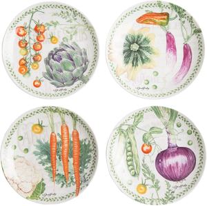 Assiettes <span class=keywords><strong>potager</strong></span> Set de 4 vaisselle en porcelaine orange - Product Image 2