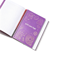 Carnet de notes/agenda à spirale A5/A6 avec couverture rigide, impression de logo personnalisé, 50/100 feuilles