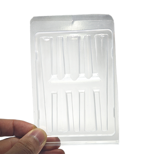 Bandeja de plástico tipo clamshell con canales cónicos personalizados y cierre a presión para cigarrillos, para tiendas minoristas y de artículos para fumadores - Product Image 2