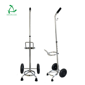 Diğer acil 5L/10L/20L/40L endüstriyel/yükseklik ayarlanabilir ev tıbbi gaz tankı hastane oksijen silindiri arabası - Product Image 1