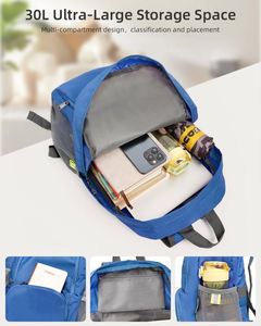 Sac à dos de sport pour homme BSCI avec logo personnalisé, sac de voyage imperméable et grande capacité - Product Image 4