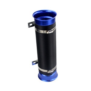 Manguera de Admisión de Aire Universal de 76 mm, Roja, Plateada y Azul, Tubo Telescópico para Mejora y Reequipamiento del Motor - Product Image 4