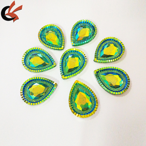 Colori AB grandi 20x50mm strass in resina alta Flatback cucito-On <span class=keywords><strong>cavallo</strong></span> occhio di <span class=keywords><strong>pietra</strong></span> per gioielli danza indumento borse decorazione abito - Product Image 6