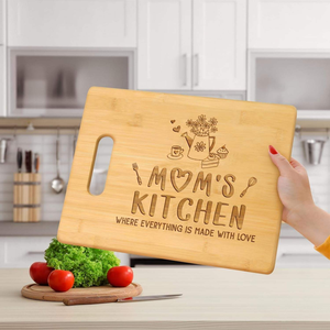 Planche à découper en bambou de qualité supérieure, personnalisée, avec motif gravé au laser unique, cadeau de Thanksgiving - Product Image 2