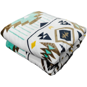 Listo Stock Southwest Venta al por mayor Impresión de vaca <span class=keywords><strong>Azteca</strong></span> Una capa Impreso Cama Sofá Estilo <span class=keywords><strong>azteca</strong></span> Mantas de lana - Product Image 5