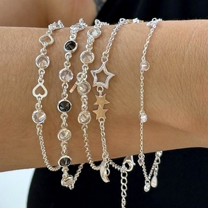 Kundan <b>Bangles</b> White Silver Bracelet <b>for</b> <b>Men</b> Pulseras Cordon Luxury <b>Bangles</b> 925 Sterling Silver Bracelet Thick - Product Image 1