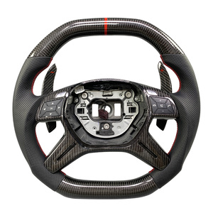 Volant en fibre de carbone véritable 100% personnalisé pour <span class=keywords><strong>Mercedes</strong></span>-Benz Classe G Classe GL Classe <span class=keywords><strong>ML</strong></span> <span class=keywords><strong>AMG</strong></span> G350 G500 2010-2016 - Product Image 1