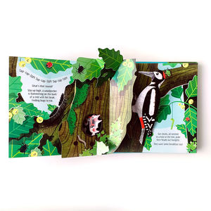 Impresión de libros para niños personalizados, libros de tapa dura, audaces y fáciles para colorear, libros de cartón de cuentos de animales emergentes en inglés 3D - Product Image 4