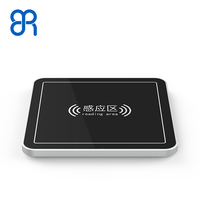 Nouvelle bibliothèque lecteur de carte RFID de bureau 860-960Mhz ISO18000-6C(EPC GEN2) lecteur/graveur RFID UHF USB/RS232
