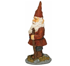 Statua dello gnomo da giardino sognatore in resina. Giardino esterno decorazione prato in resina artigianato - Product Image 3