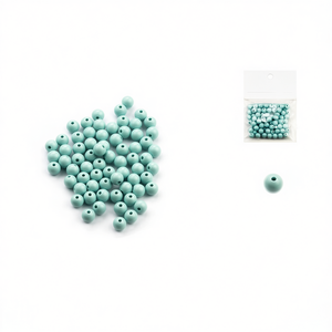 ILAN Abalorios Perline monocolore da 8 mm 80 pezzi per la creazione di gioielli - Product Image 1