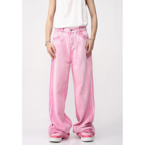 Conjunto de ropa de moda para hombre, ropa de calle vaquera, <span class=keywords><strong>pantalones</strong></span> <span class=keywords><strong>vaqueros</strong></span> con estilo, conjunto de chaqueta y <span class=keywords><strong>pantalones</strong></span> para hombre, venta al por mayor - Product Image 3