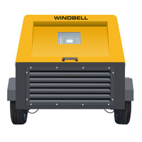 Compresseur d'air diesel à vis portable 120 CFM, moteur Kubota japonais, alimentation 220V/12V, faible bruit, pompe à huile, bloc moteur, bloc d'air
