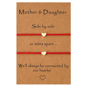 Ensemble cadeau fête des mères mère et grand-mère de 3 générations bijoux coeur bracelet grand-mère mère fille cadeau cadeau d'anniversaire - Product Image 2